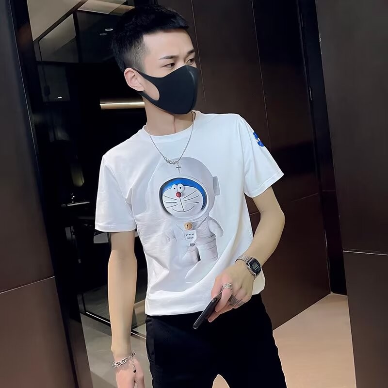 2025 NEW 2025P13, Item No. S97 Combed Cotton 180g Black White Green S-5XL Size new23 VMHK