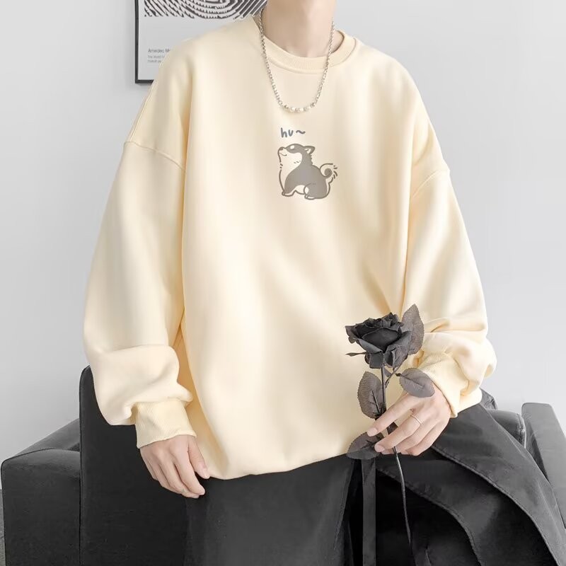 COD 2025 Crew Neck Sweatshirt Men 2025 Spring Autumn New Trendy Brand Heavy Long Sleeve T-shirt Amer