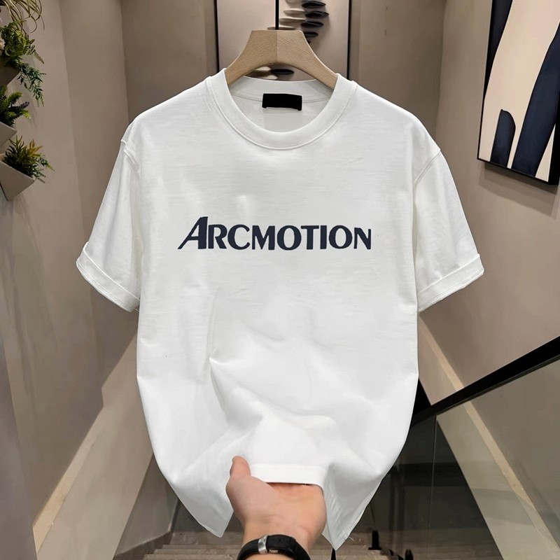 2025 NEW Men's T-Shirt Short Sleeve Round Neck Loose Couple Style Versatile Creative Print Summer Ne