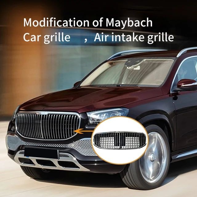 ยี่ห้อใหม่ใช้ได้กับ Benzz GLS Series GLS400 GLS450 Refitting GLS480 GLS600 Maybach Car Grille Air In