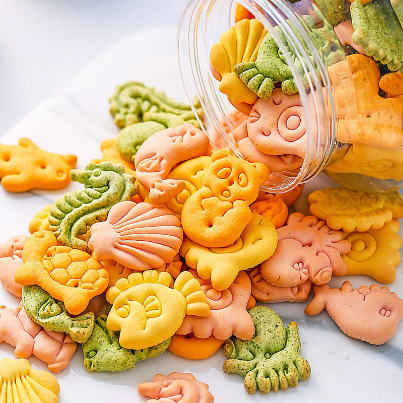 识物饼干动物蔬菜小饼干韧饼干休闲食品早餐代餐小零食Biscuits Animal Vegetable Biscuits Tough Biscuits20250928