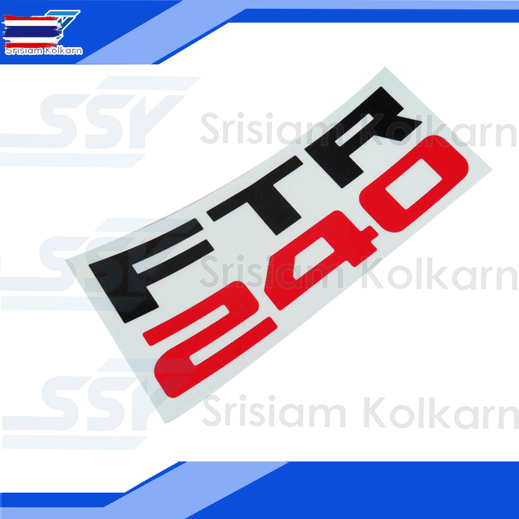 OEM  สติกเกอร์แผงหน้า FTR240/6ล้อ แท้ตรีเพชร "FTR~240"  8-97924300-T