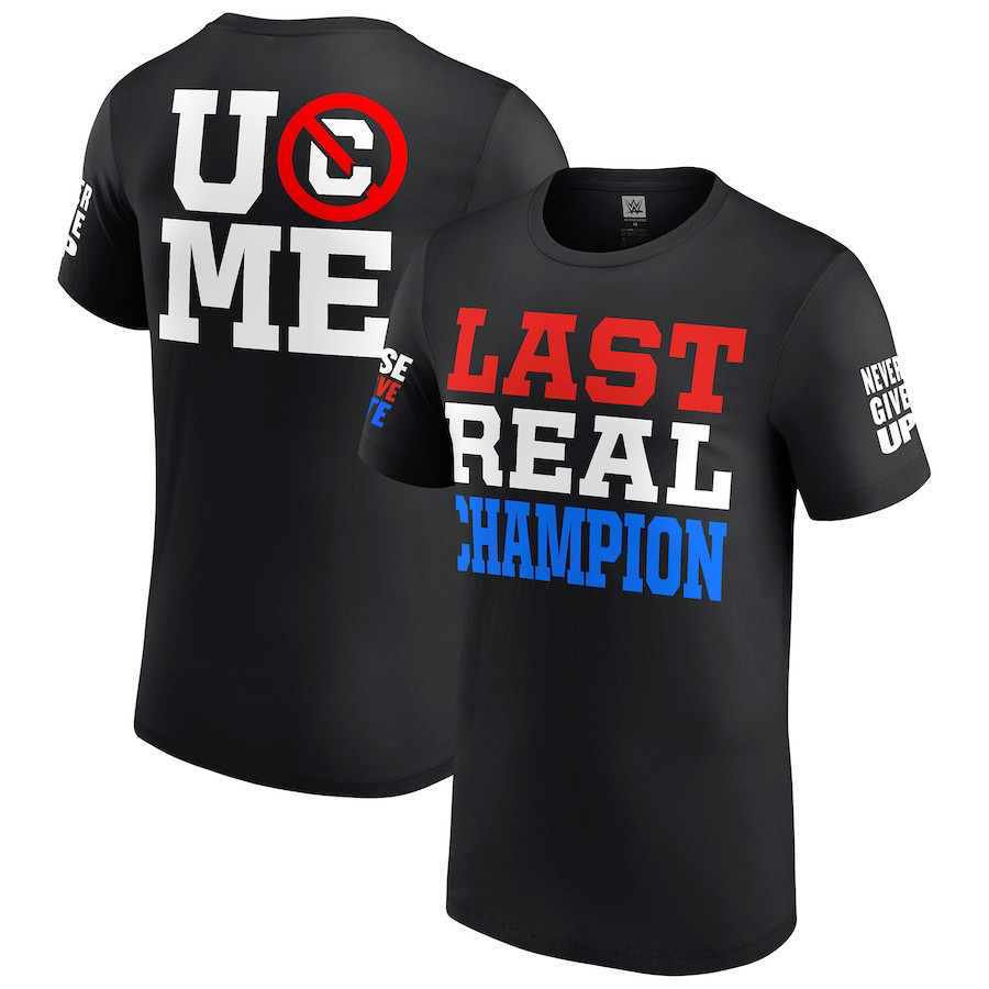 เสื้อยืดแขนสั้น WWE John Cena สำหรับผู้ชาย ทำจากผ้าฝ้ายบริสุทธิ์ 100% - รูปที่ 5