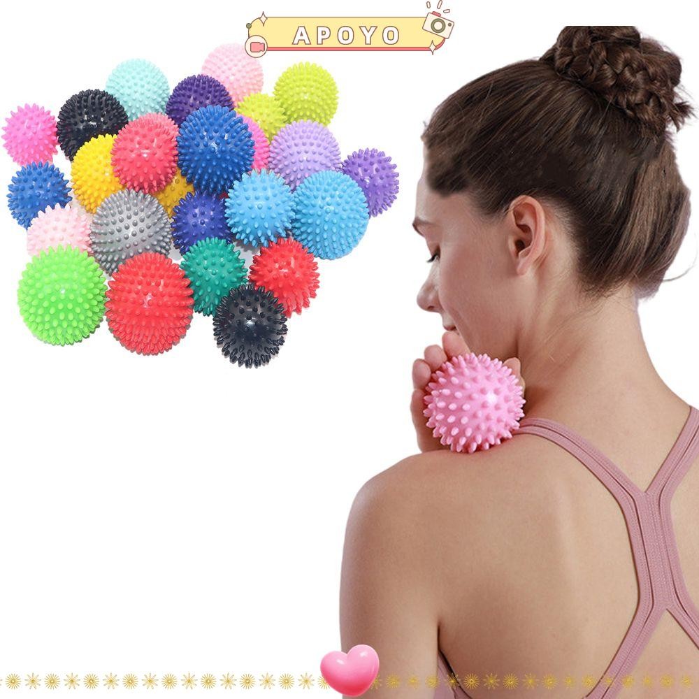 APOYO Spiry Massage Ball Plantar Fasciitis PVC ปวดความเครียดบรรเทา Hard Foot Massager