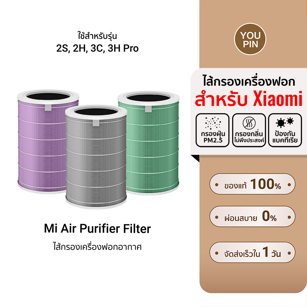 (รับประกันศูนย์ไทย) Xiaomi Mi Air Purifier Filter ไส้กรองเครื่องฟอกอากาศ 2 2S 2H 3H Pro 2C 3C /4 Lite/4 Comapct /4 Pro