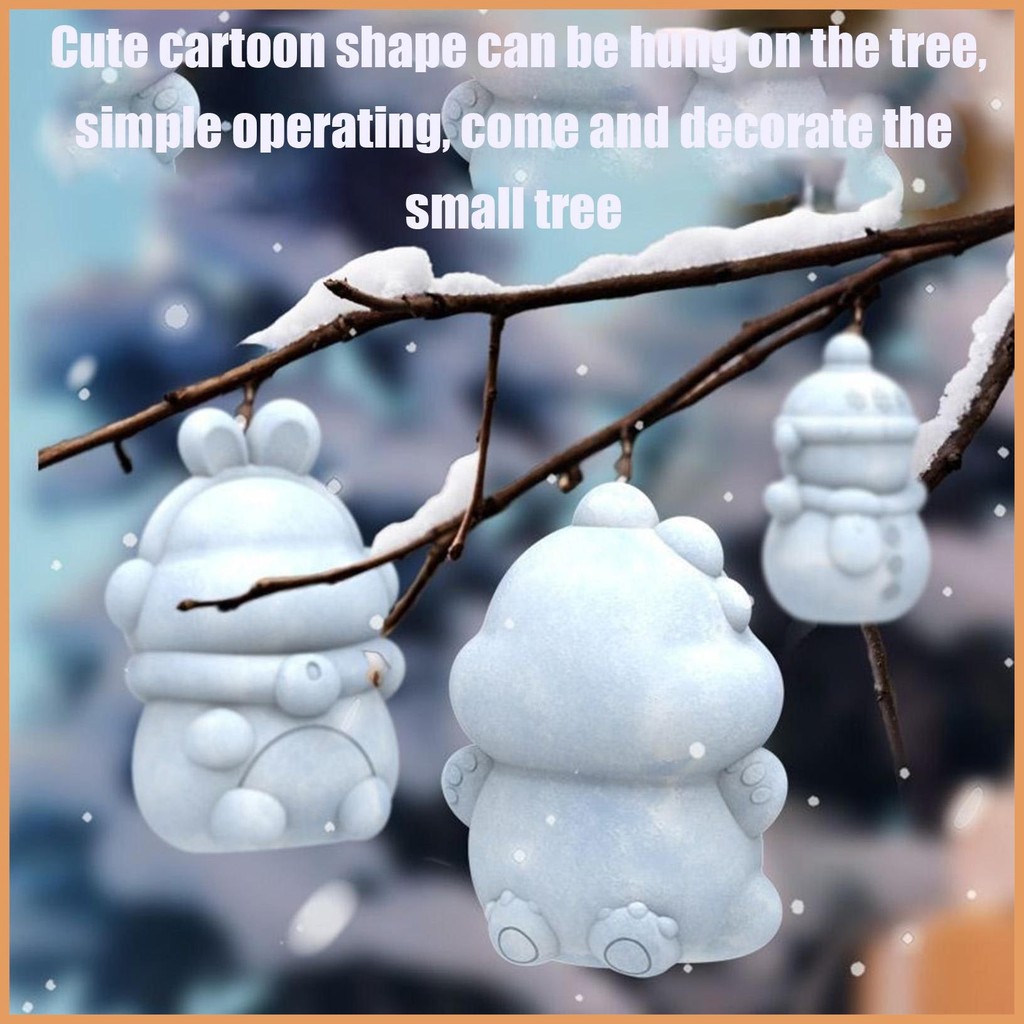 ฤดูหนาว Snow Ball Maker คลิป Snowman ไดโนเสาร์กระต่าย Snow Ball Clamps เครื่องมือฤดูหนาวเครื่องมือ S