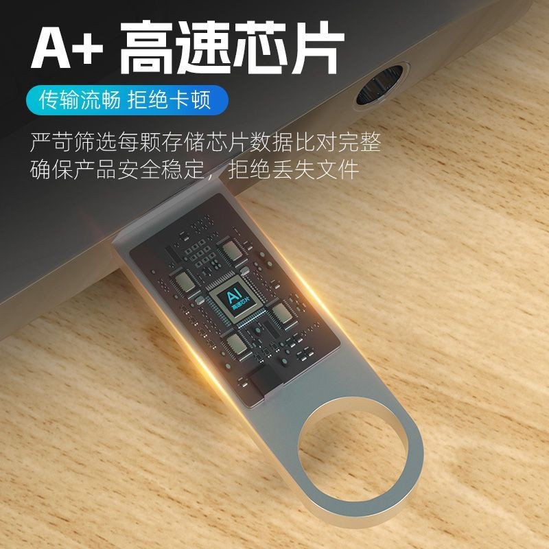 เหมาะสําหรับ (Tin Box 10 ชิ้นแพ็ค) USB โรงงานขายตรงปริมาณเพียงพอของแท้ 128G โลโก้ที่กําหนดเองตัวอักษ