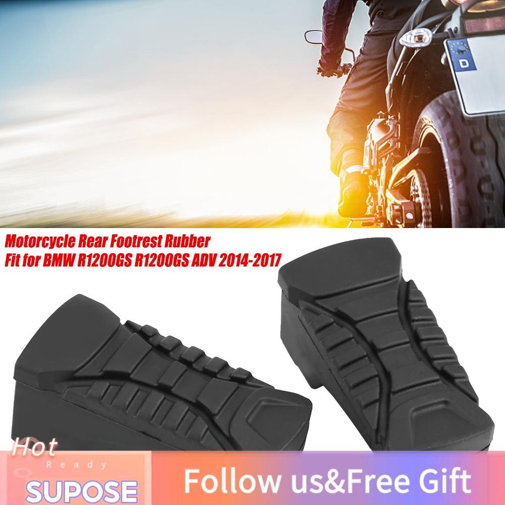 supose acouto 1 คู่ footpegs แผ่นรองที่วางเท้ายางสำหรับ r1200gs adv 2014-2017
