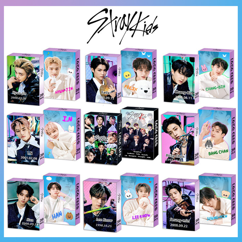 Straykids สินค้า Photocard Fang Chan Lee Min Ho Seo Changbin Hwang Hyun Chen การ์ด LOMO ภาพถ่ายส่วนต