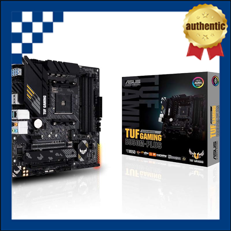 ASUS TUF Gaming B550M-PLUS AM4 Motherboard for AMD Ryzen 5000 Series - mATX, Official Distributor Pr