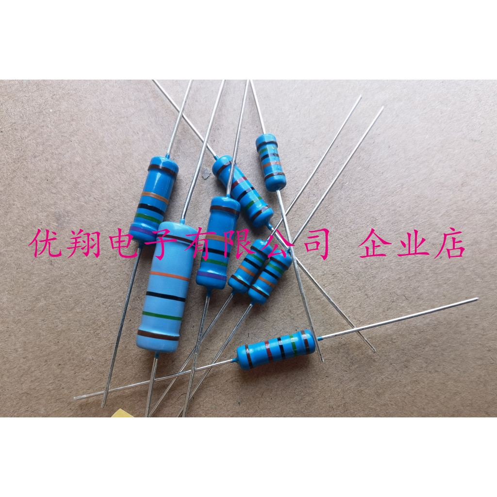 MF1/8W1/6W 1/4W 1/2W ตัวต้านทานฟิล์มโลหะ 1R 4.7 R 20R 51R 120R 1K 51K 1M