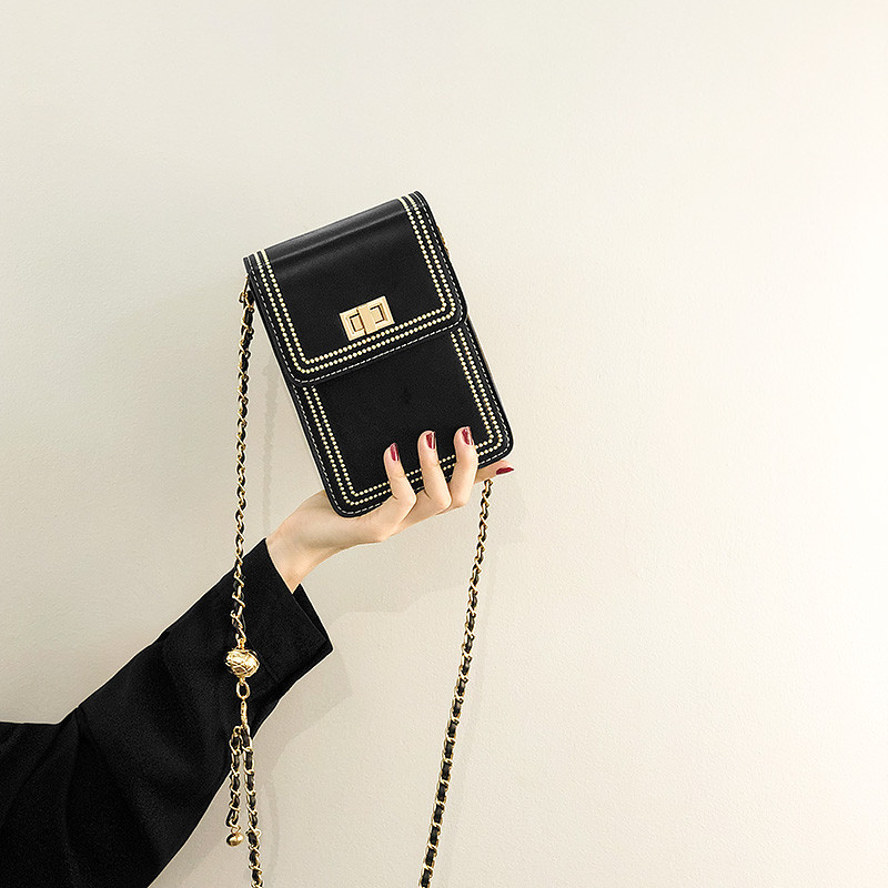 Thailand Lyn Brand กระเป๋าคล้องคอกันแฟชั่น สำหรับโทรศัพท์มือถือ สไตล์ใหม่ อินเทรนด์ พร้อมกล่องของขวั