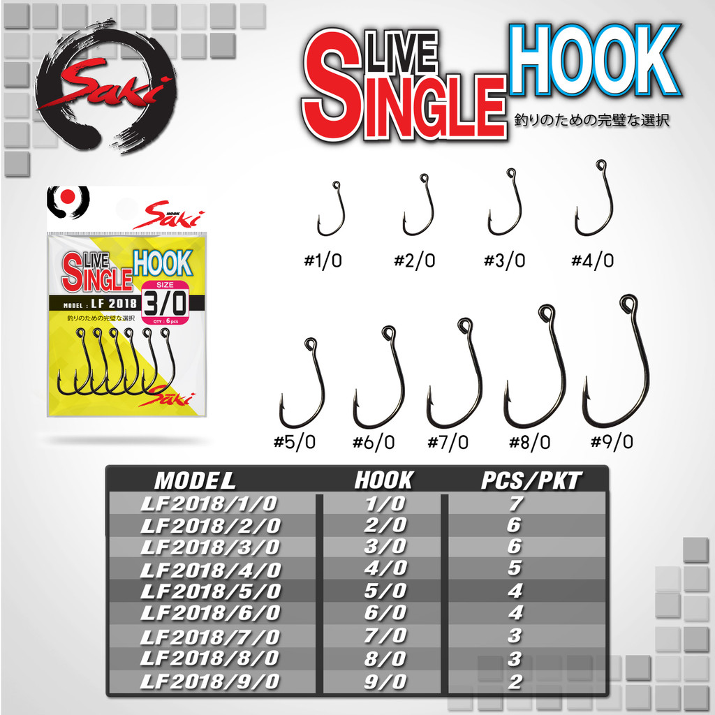 [Saki] ตะขอเกี่ยวกบเป็น หน้าตรง ซองเหลือง LF2018 ก้านเบ็ดแข็งแรง เกสรเบ็ดคม-แข็ง - รูปที่ 2