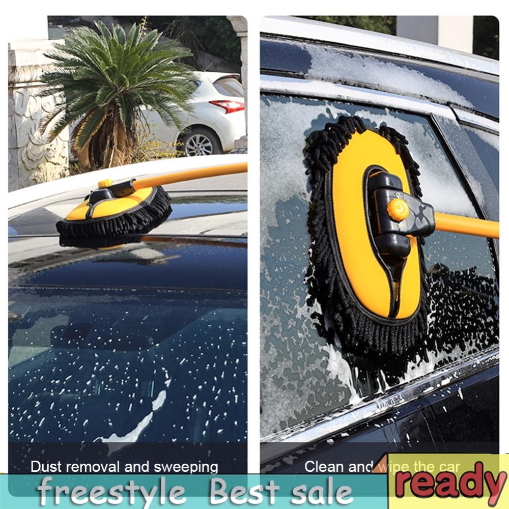 [freestyle01.th] แปรงทําความสะอาดรถยนต์ Telescoping Auto Washing Mop Long Handle Car Care Cleaner Ch