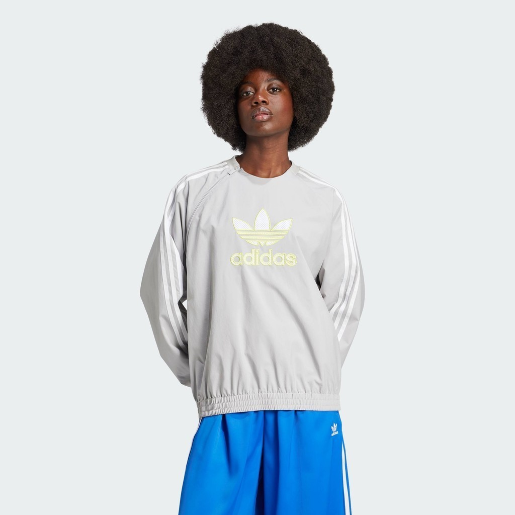 adidas Lifestyle Adilenium Season 2 Crew Sweatshirt (Gender Neutral) Women Grey JM9270
