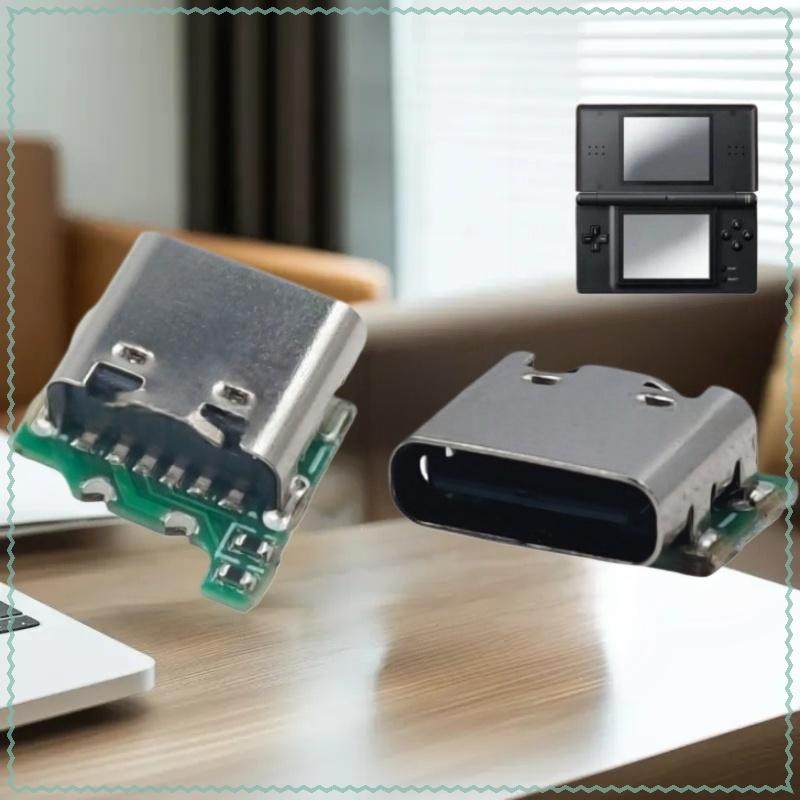 นสสนนทคอท neckneck neck nood 1 ชิ้นสําหรับ NDSL แปลงเป็น USB-C Mod USB Type C ชาร์จซ็อกเก็ตสําหรับ N