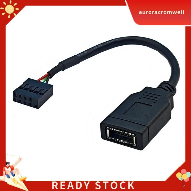In Stock USB 9PIN to TYPE-E อะแดปเตอร์สาย USB 9PIN to TYPE-E สาย USB แผงด้านหน้าอะแดปเตอร์สาย USB 9P