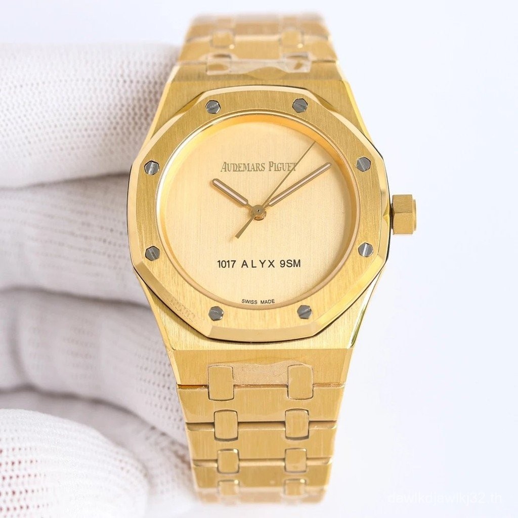 Aibi AP Pure Color Aibi Royal Oak นาฬิกาสุภาพสตรี Gold Simple Atmospheric Watch Goddess Model Automa