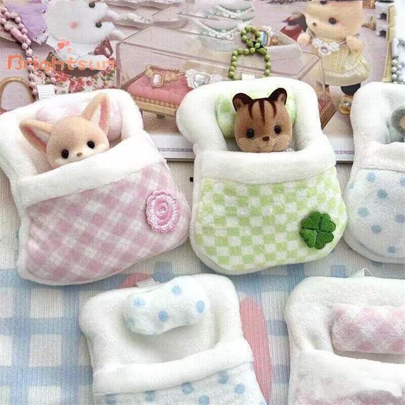 [BT-t] For/Cloth Sylvanian Families Cute Clothes Sleeping Bag Storage Bag Mini Doll Room Decoration 