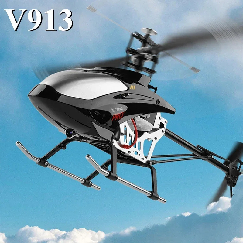 Rc เครื่องบิน V913 2.4g Aileronless รีโมทคอนโทรลเฮลิคอปเตอร์ Brushless 4-channel Single Paddle เครื่
