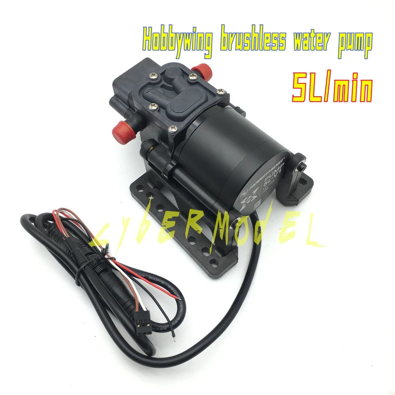 Hobbywing Combo ปั๊ม 5L ปั๊มน้ําแบบไม่มีแปรง 10A 12S 14S V1 Sprayer ปั๊มไดอะแฟรมสําหรับพืชการเกษตร U