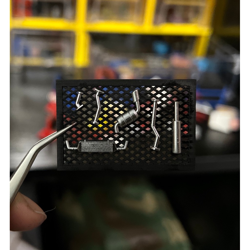 EZ 1/64 ท่อไอเสียท่อไอเสียผนังฉากขนาดเล็กตกแต่ง Cold Express Default SF