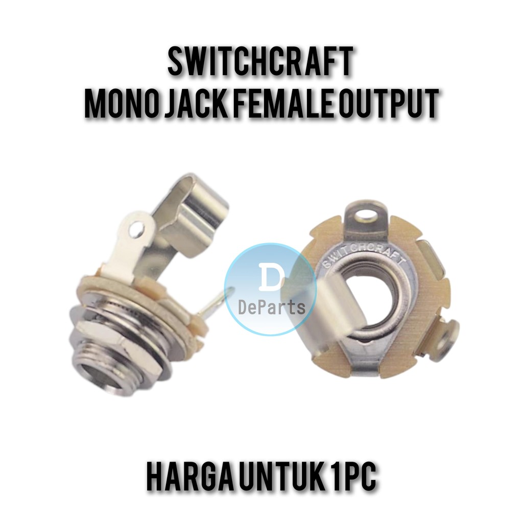 [Per 1 Pc] Switchcraft Mono Jack output ตัวเมียสําหรับกีตาร์เบส