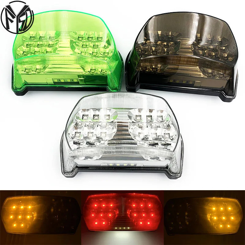 ไฟท้ายด้านหลังไฟเลี้ยวเบรคไฟ Led แบบบูรณาการสําหรับ 1996-2003 Kawasaki Ninja 7RR ZX7R ZX7RR ZX750 GP