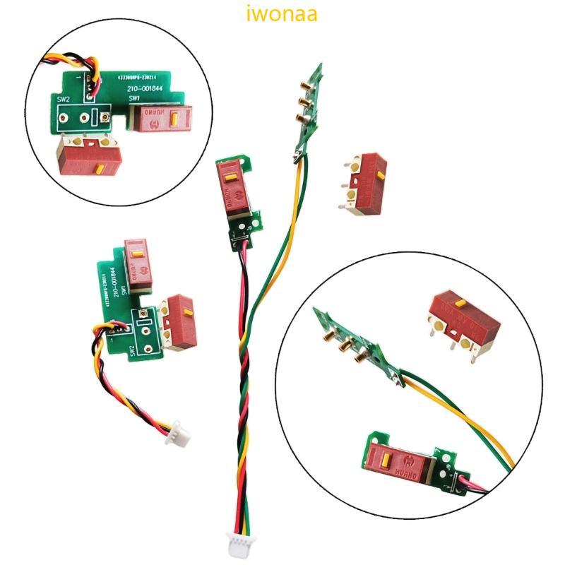 Iwo Hot Swap MicroSwitch ปุ่มแบตเตอรี่สําหรับ G304 G305 เมาส์เปลี่ยนบอร์ด