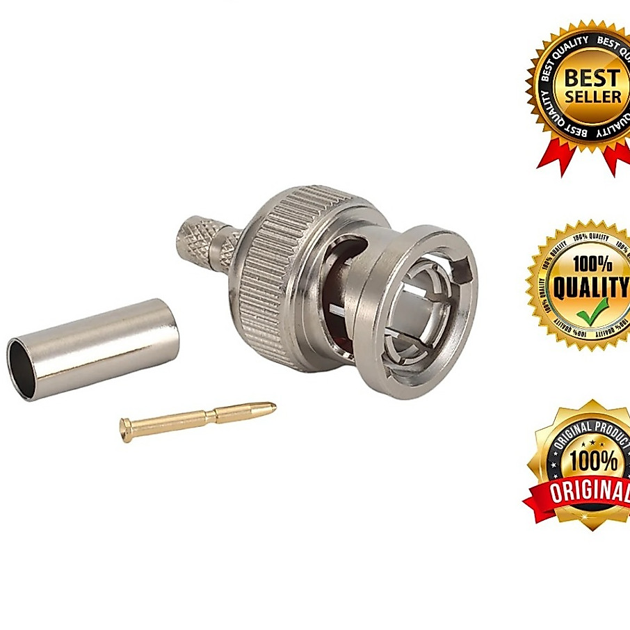 BNC Crimping Connector RG58 BNC Connector ชาย RG 58 Crimp