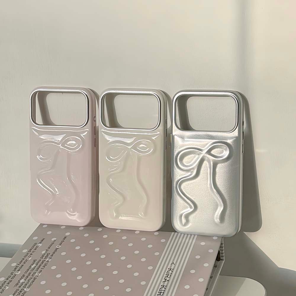 เคสโทรศัพท์สบู่โบว์น่ารักเข้ากันได้สําหรับ iPhone 17ProMax 16Pro Max