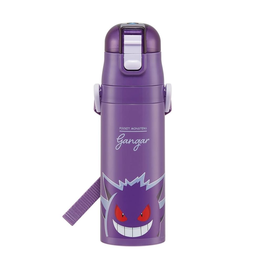 Skater (Skater) Water Bottle, Pokémon Gengar, 470ml, Children's Stainless Steel Sports Bottle SDC4-A
