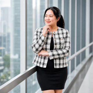แจ็กเก็ตผ้าทวีต ไซส์ S-5XL กระดุมมุก ลุคดูแพง ใส่ทำงาน/ออกงาน ใส่สวยทุกโอกาส พรางหุ่นได้ดีมาก