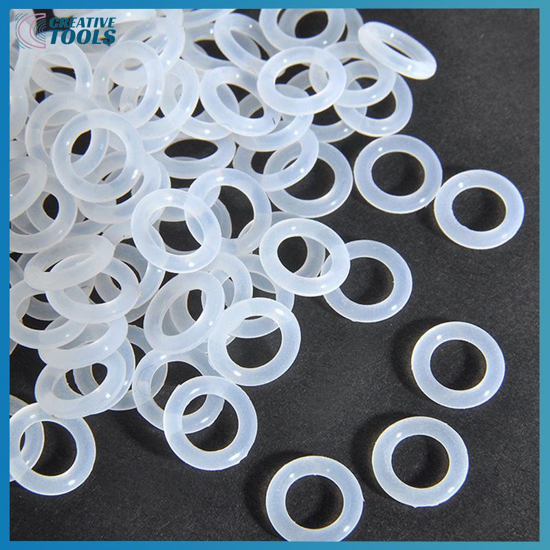 พร้อมสต็อก 120 ชิ้นยางซิลิโคน O-Ring Switch Dampeners สีขาวสําหรับคีย์บอร์ด Cherry MX