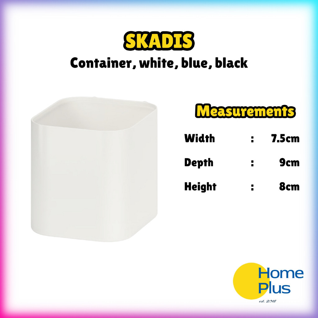 HomePlus ️ SKACIS Container สีดํา สีขาว
