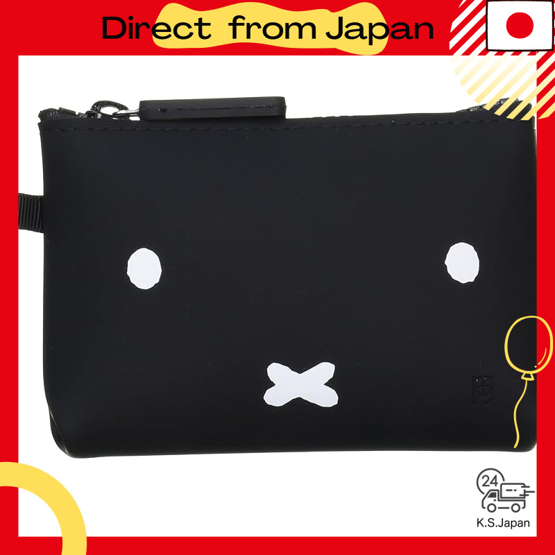 P+G Design NUU-small Miffy (Black) W14.0×H9.5×D2.0(cm) Face Black PG-29702