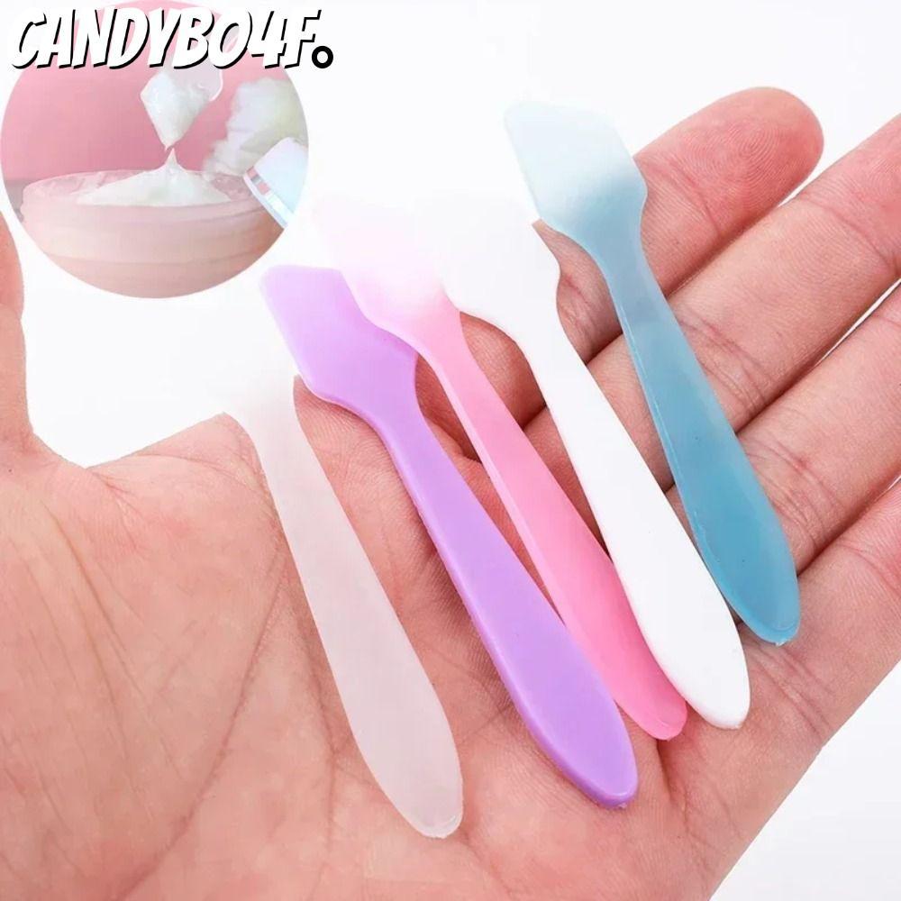 CANDYBO4F แท่งหน้า, DIY Reuse ช้อนเล็ก, เครื่องมือแต่งหน้าไม้พายเครื่องสําอาง Face Skin Care พลาสติก Make Up เครื่องมือ Make Up