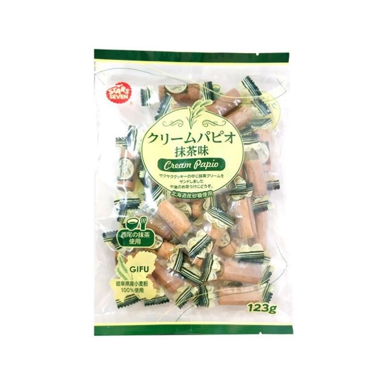 ขนมมัทฉะนําเข้าดาวเจ็ดม้วนไข่รสมัทฉะไข่ม้วนบรรจุถุงบรรจุหีบห่อ kloi6018