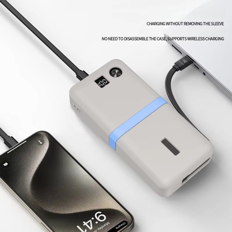 Soft Portable Charger Power Bank สําหรับ Anker 20000mAh 87 W/A1383 ซิลิโคน Anti-Slip เกราะป้องกันสํา