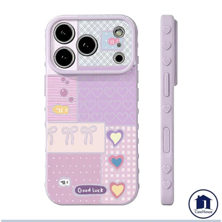 สำหรับ IPhone 16 7 8 15 Plus XR X XS Max Air 17 12 15 13 16 14 Proเคสหัวใจฟอง ตุ๊กตาปลาน่ารัก พร้อมตุ๊กตา สไตล์ฮิต