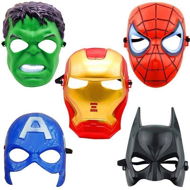Cartoon Animation Mask Marvel Heroes Spider-Man Iron Man Hulk pDTA