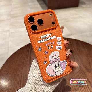 เคสโทรศัพท์ลายการ์ตูนกระต่ายสีชมพูน่ารักสำหรับเด็กผู้หญิง น่ารักสไตล์คูล Phone Case for iPhone 17161514131211ProMax Plus