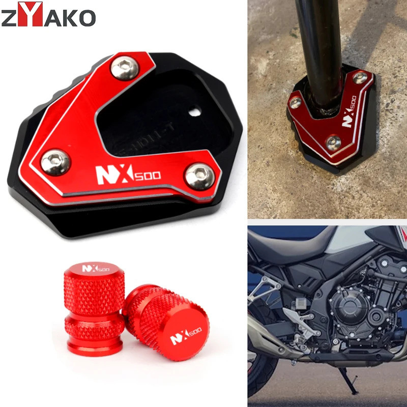 สําหรับ Honda NX500 NX 500 2023 2024 2025 NX400 CNC รถจักรยานยนต์ขาตั้ง Extension Kickstand แผ่น Pad
