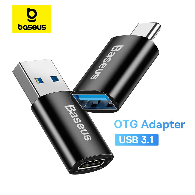 Baseus USB OTG Data Transfer Adapter Type C Female to USB Male Converter Fast Charging Adapter For L