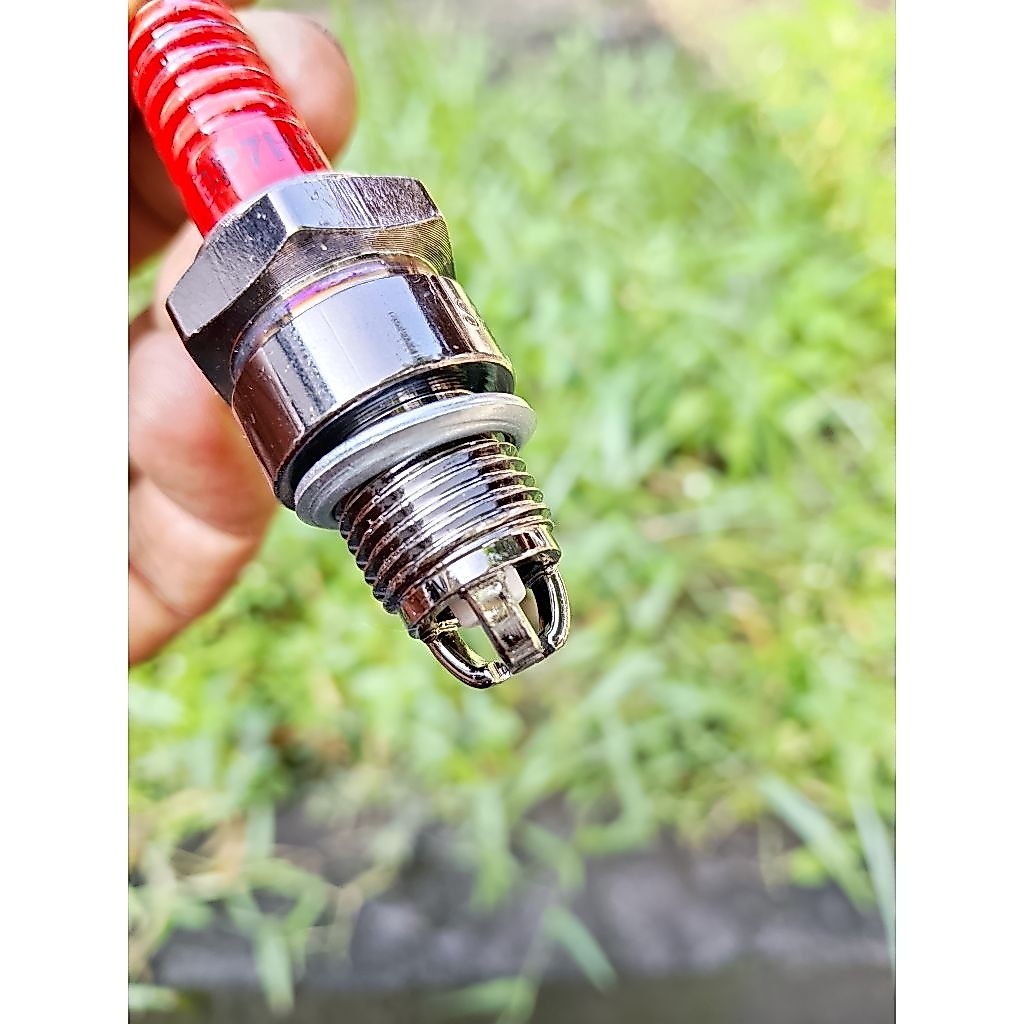 IRacing Spark Plug 3 สาขา electrode claw ORIGINAL BP7HS Blister pack 2 T 2T YAMAHA RX KING FIZ R RC 