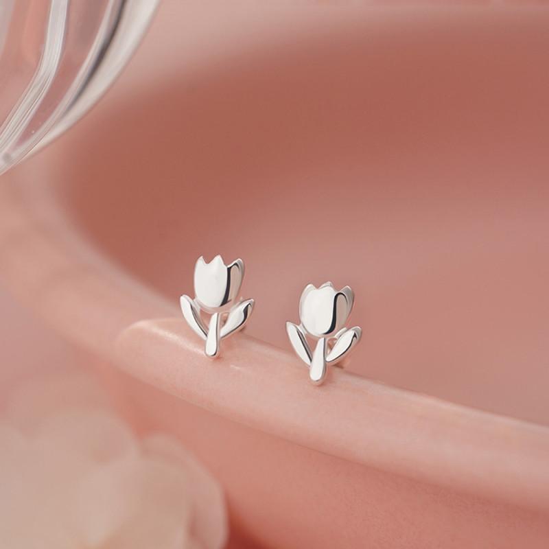 Tullio Earrings ต่างหูเงินแท้ S925 [MERCELO]