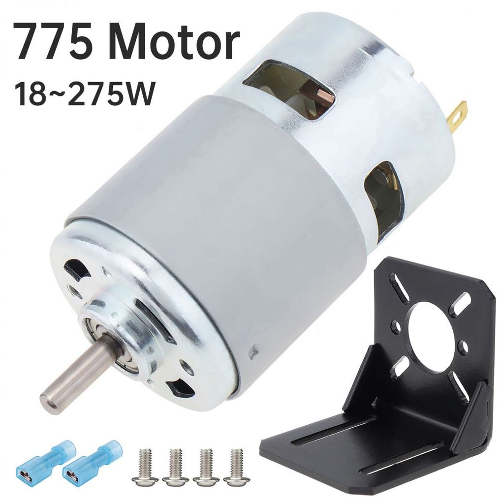 RS775 DC Motor 18W - 275W 12V 24V แรงบิดสูงความเร็วสูง Micro Motor สําหรับโครงการ DIY / Micro Machin