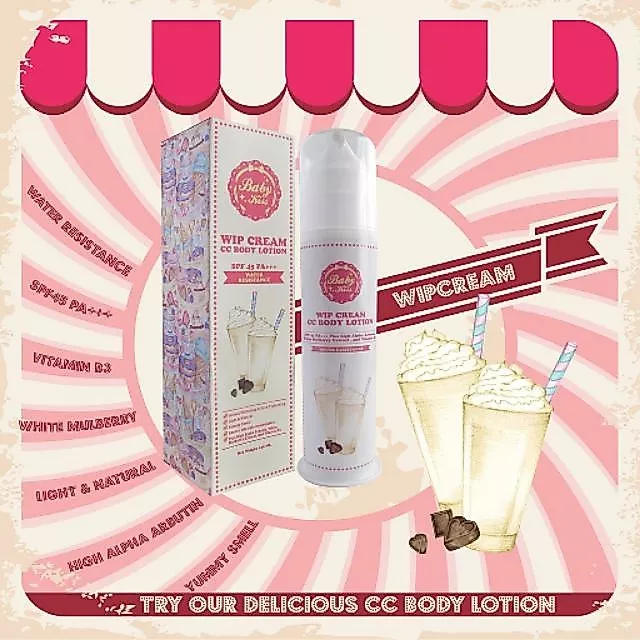 Baby Kiss Wip Cream CC Body Lotion SPF45