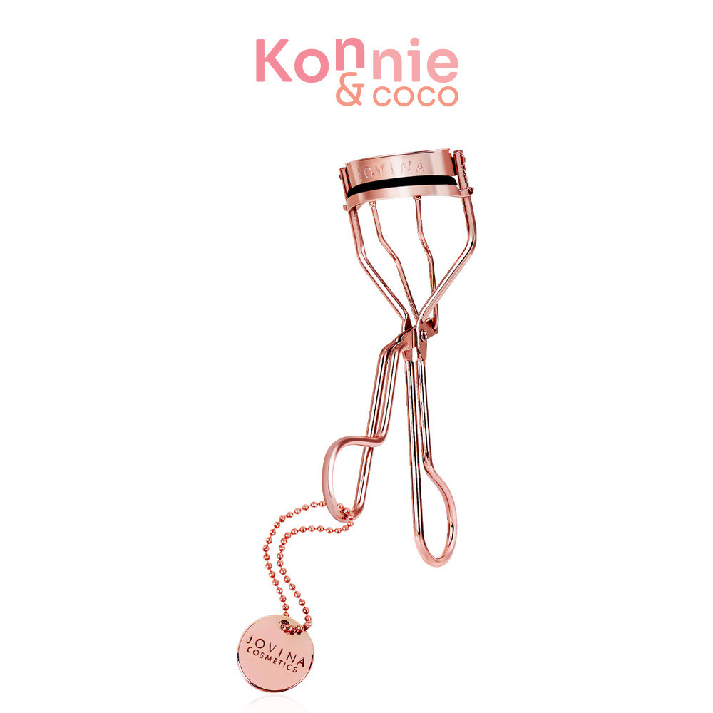 JOVINA Lock'n Curl Eyelash Curler 1pc ที่ดัดขนตา โจวีน่า ทรงโค้งเข้ากับรูปตา เรียงเส้นสวยตลอดวัน.