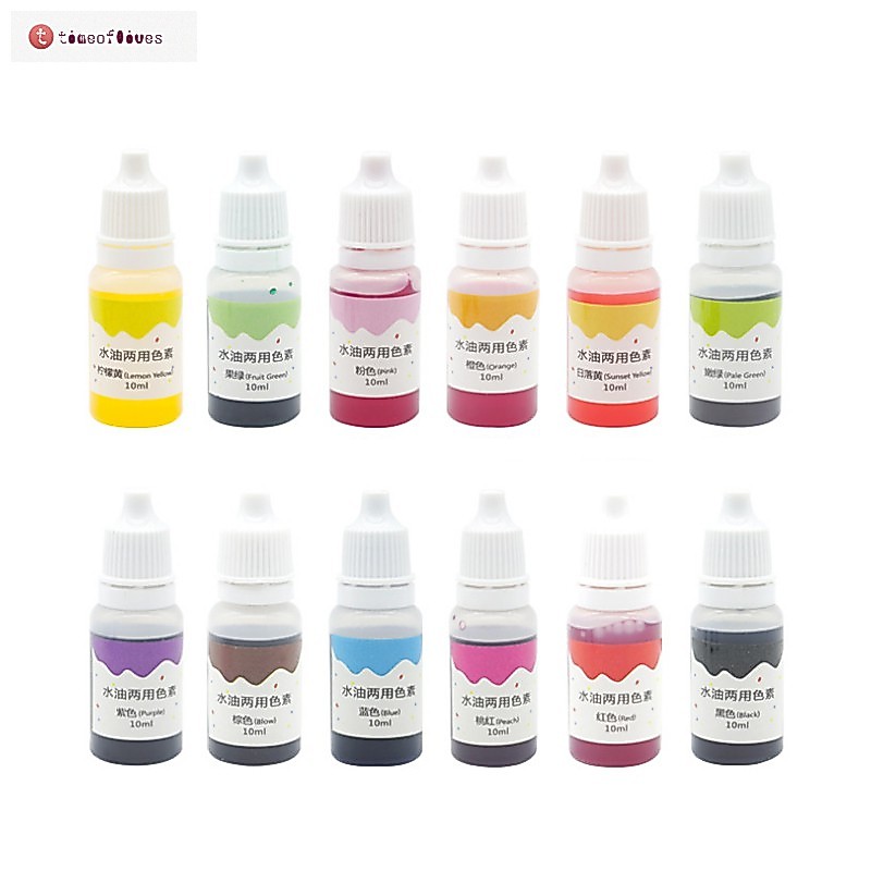 TF▶ 10ml Handmade Soap Dye Pigments Base Color Liquid Pigment DIY Manual Soap Colorant Tool Kit